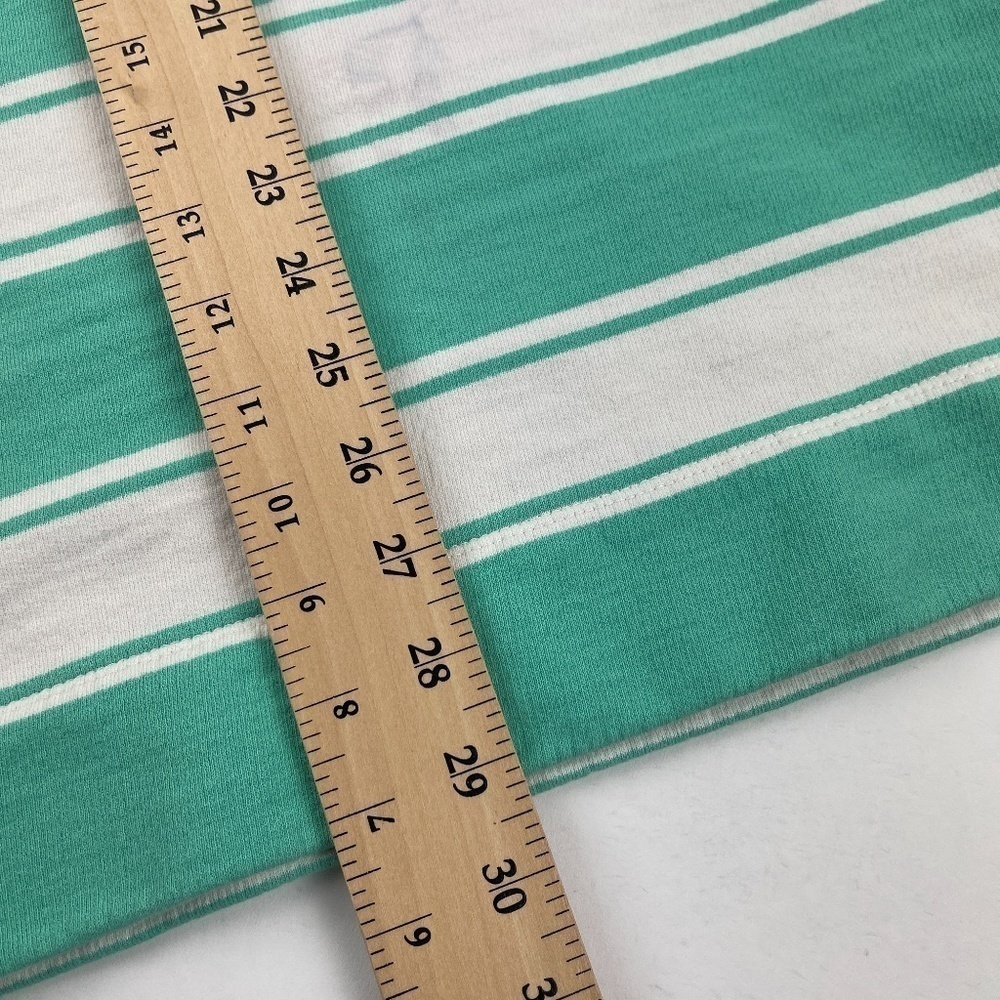 J Crew Dress Womens Small Green White Striped Sleeveless - Picture 7 of 9